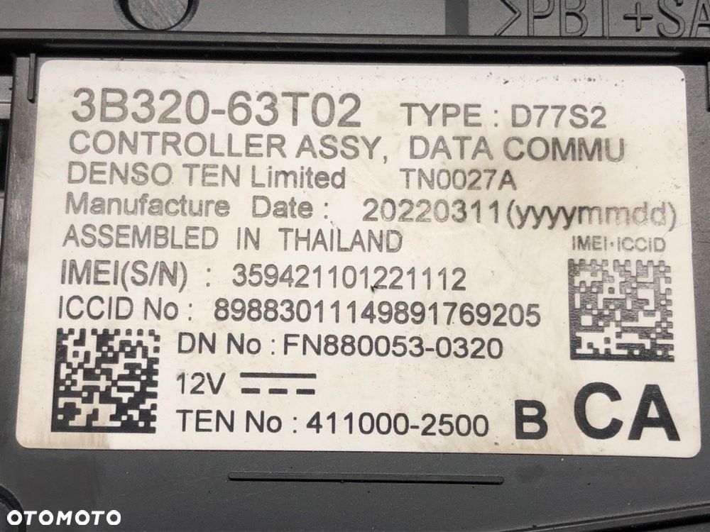 MODUŁ STEROWNIK  SUZUKI SX4 S-CROSS (JY) 2013 - 2022 1.4 Hybrid (Mild Hybrid) (AKK 414) 95 kW [129 - 4