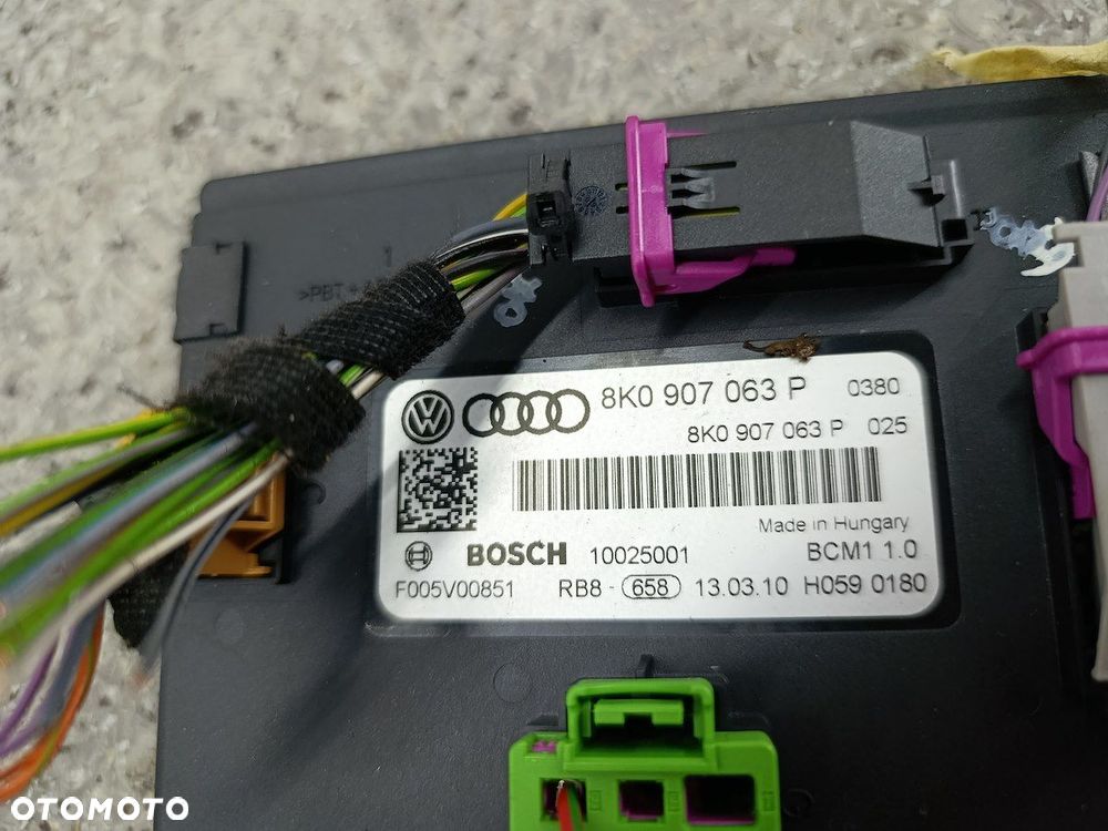 MODUŁ BCM AUDI Q5 I 8K0907063P F005V00851  BOSCH 3.2 FSI - 4
