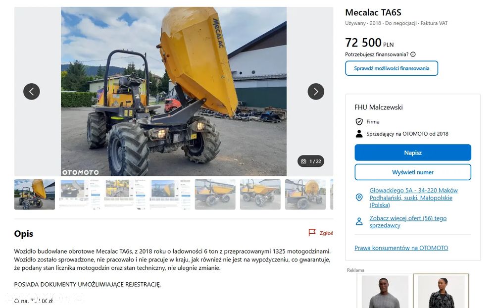 JCB 6ST, 1775mtg 2018r BEZ DPF Terex Wacker Neuson Mecalac - 2