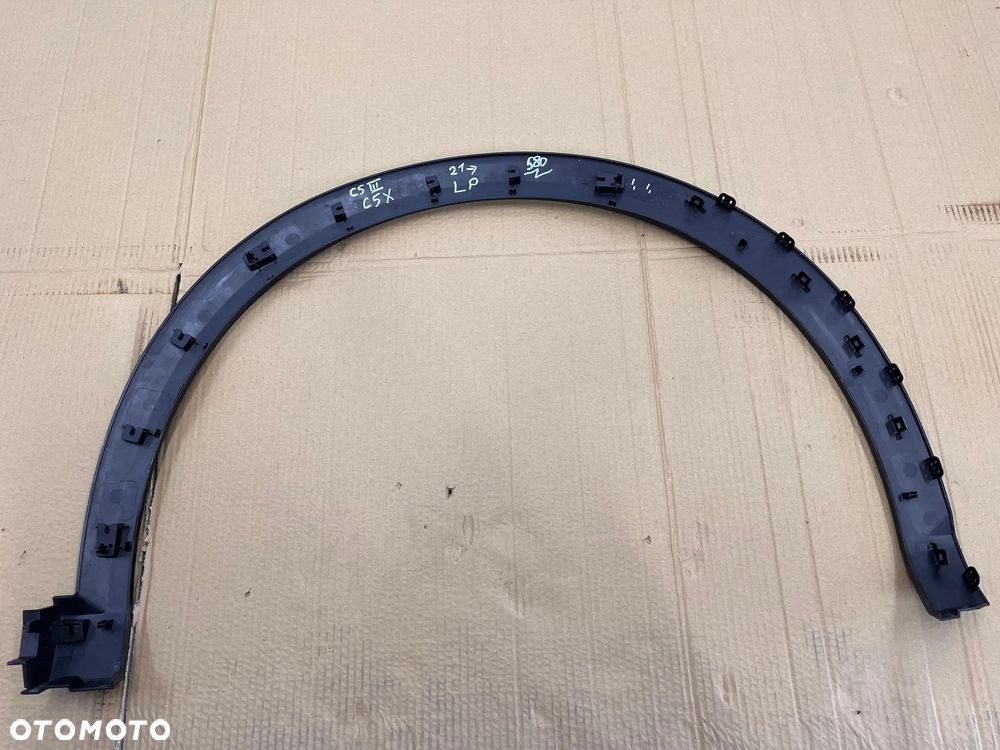 Listwa Citroen c5 III 3 c5x 21- nakładka lewego przedniego błotnika plastik 98379872xt 9840276180 - 7