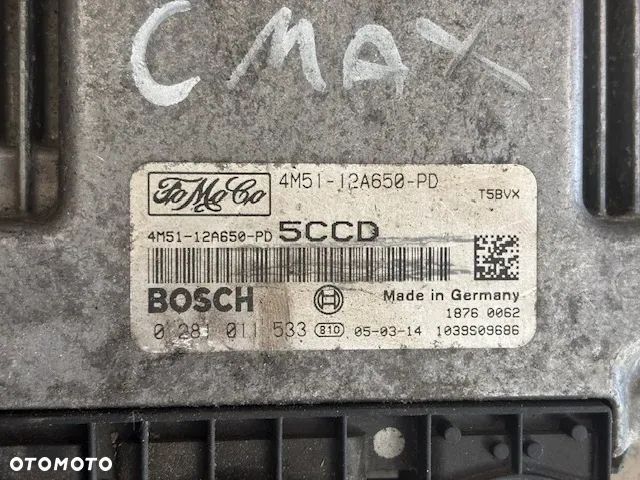 STEROWNIK KOMPUTER SILNIKA FORD C-MAX 4M51-12A650-PD - 2