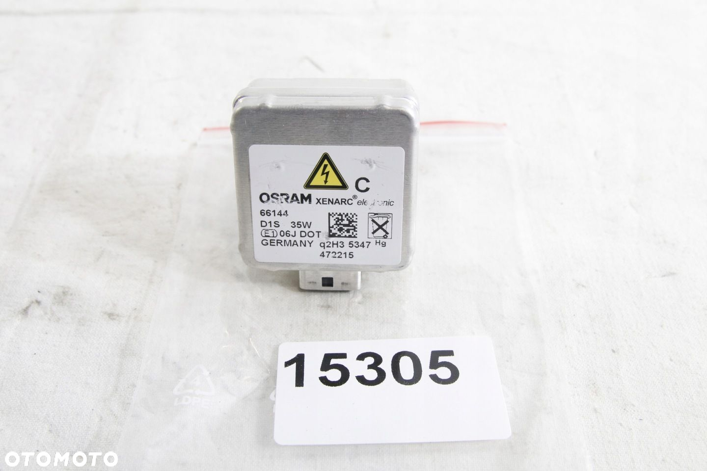 Żarówka Żarnik Palnik Xenon Używany Oryginał Osram Xenarc 66144 D1s 35w - 2