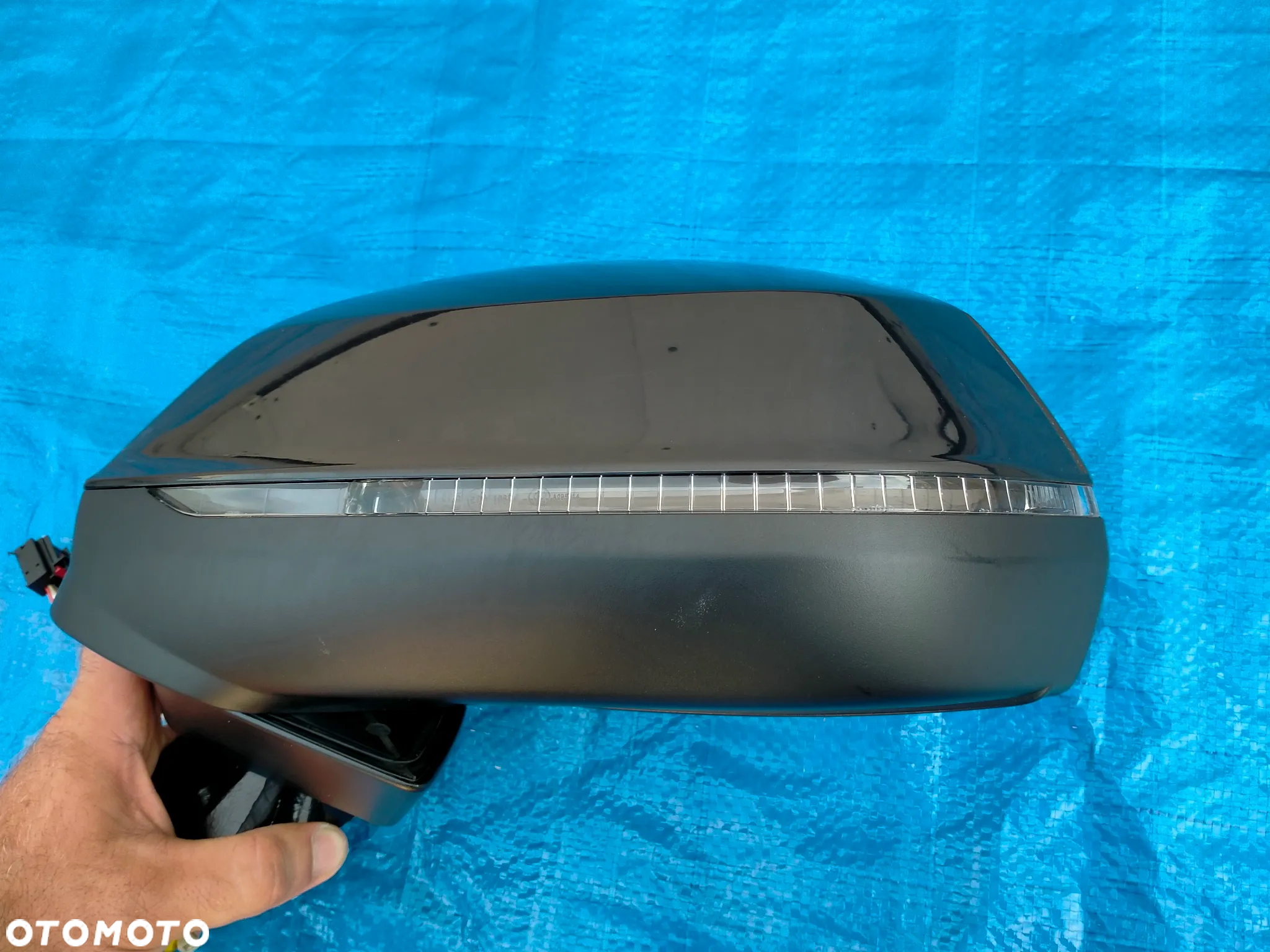 Audi Q7 SQ7 4M / Lusterko Lewe / SHADOW LINE / 13 Pin Pinów / Side Assist / Asystent / EUROPA - 6