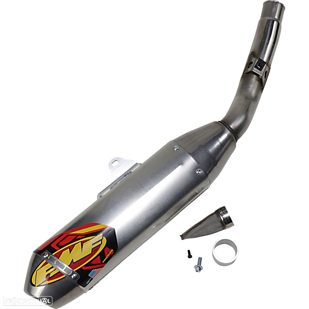 ponteira de escape fmf powercore 4 hex slip-on muffler aluminum suzuki rm-z 250 - 1