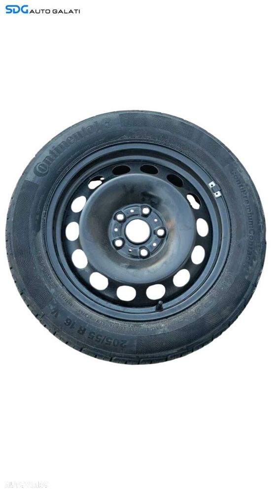 Janta Rezerva Tabla 205 55 16 R16 6½ 16H2 Volkswagen Golf 7 2013 - 2020 Cod 5Q0601027 [M8760] - 1