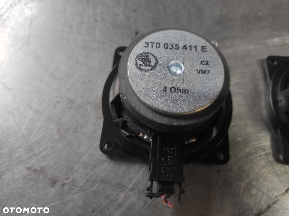 SKODA SUPERB 2 SOUND SYSTEM ZESTAW KOMPLETU GŁOŚNIKÓW ORAZ WZMACNIACZA 3T0035411D 3T003541E 3T0035411F 3T0035456 2OHM 4OHM WYSYŁKA !!! - 8