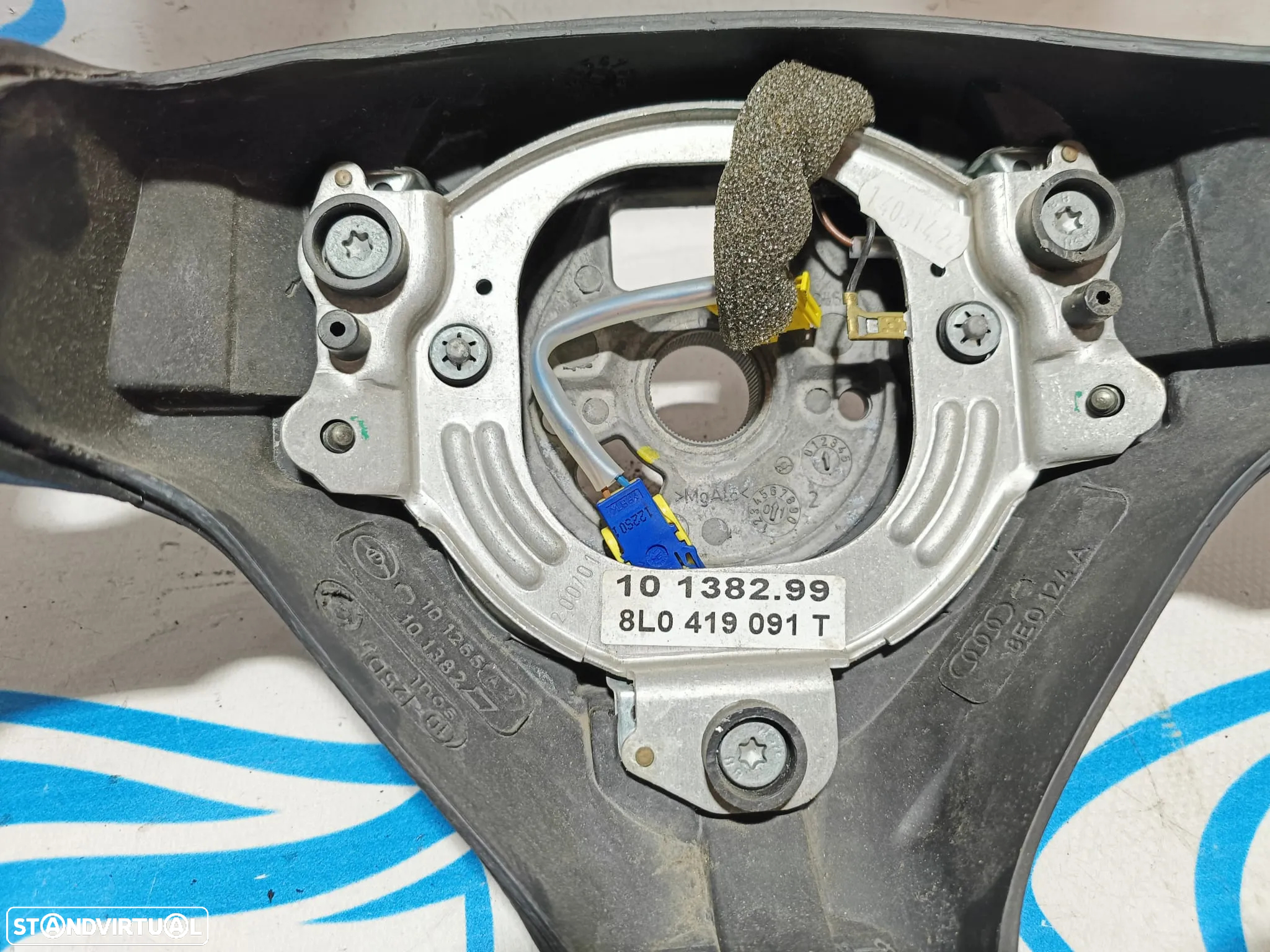 VOLANTE GUIADOR AUDI S3 A3 8L 8L0419091T PELE ORIGINAL - 5