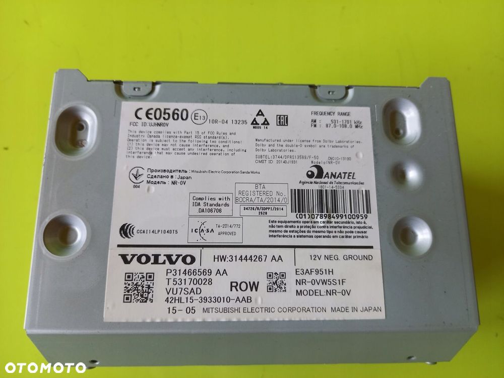 RADIO NAWIGACJA 31466569 EUROPA VOLVO XC90 II 15R - 2