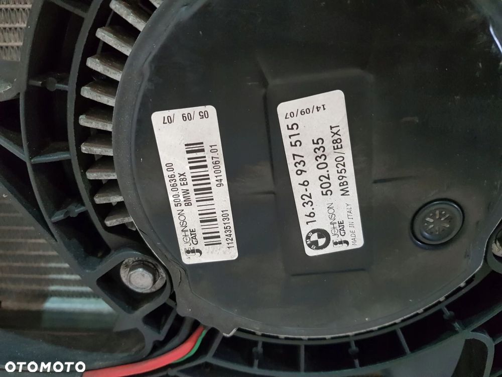 KOMPLET CHŁODNIC WENTYLATOR 780153905 BMW E81 E87 2.0D - 8