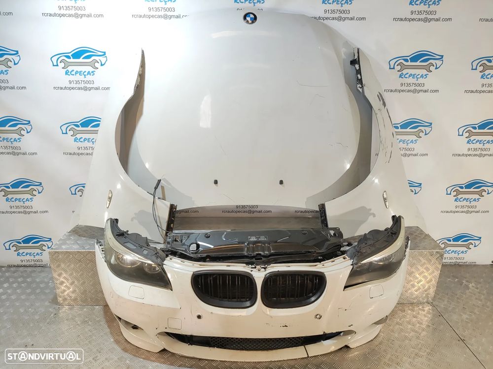 FRENTE COMPLETA BMW SERIE 5 E60 SEDAN PACK M E61 TOURING PACK M CAPOT PARACHOQUES SENSORES GUARDA-LAMAS OTICAS RADIADOR VENTILADOR FRENTE FIBRA REFORÇO - 10