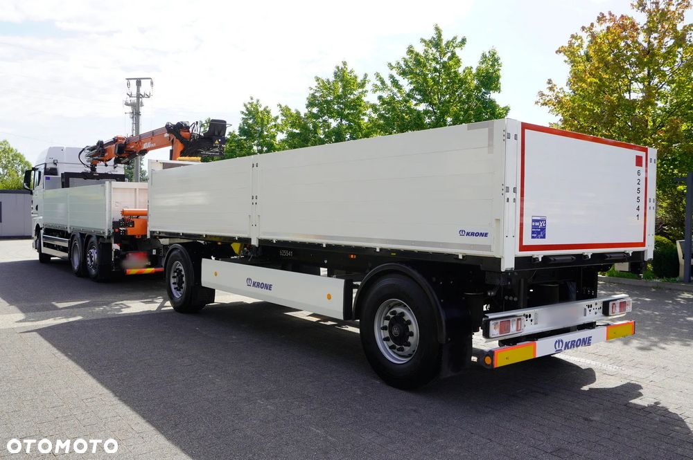 MAN TGX 26.470 6x2-4 / 30 tys. km!!! / HDS Atlas 170.2vb-a12 / oś skrętna / Przyczepa Krone 18 EPAL_260983 - 8