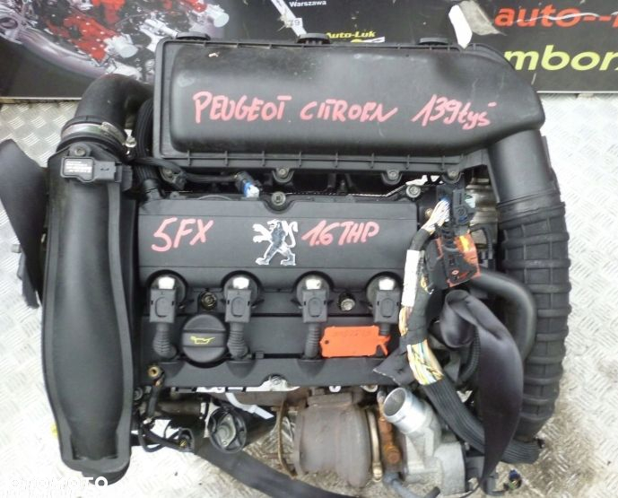 SILNIK KOMPLETNY PEUGEOT CITROEN 1.6 THP 5FX 139 TYS - 2