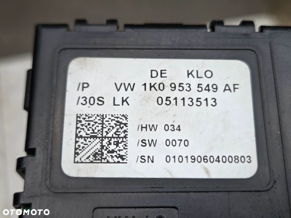 VW AUDI SEAT SKODA MODUŁ POD KIEROWNICĘ 1K0953549AF - 8