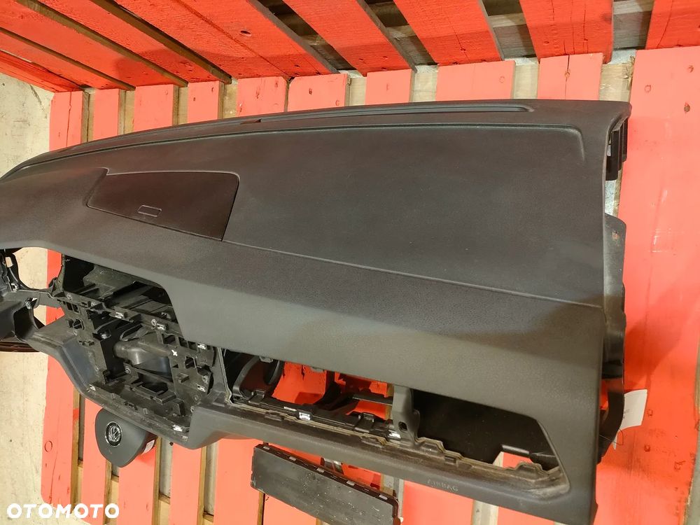 VW VOLKSWAGEN TOURAN 2016- DESKA ROZDZIELCZA konsola kokpit pulpit poduszki airbag pasy KOMPLET ORYGINALNY - 3