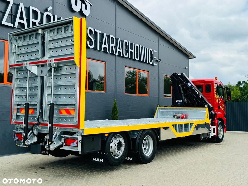 MAN MAN MAN TGS TGX 26.360 E5 laweta uniwersalna 10,2m + Dźwig HDS HMF 1420 K2 / do przewozu kontenerów / pomoc drogowa / platforma / energetyka/ kran krane dzwig hds żuraw - 13
