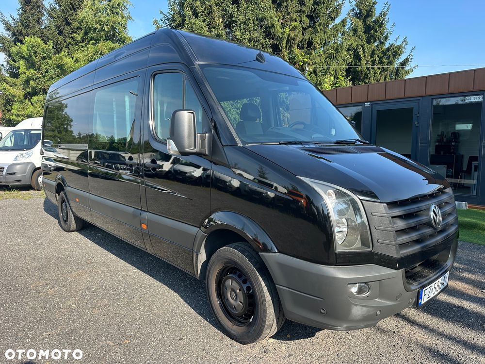 Volkswagen Crafter 2.0tdi 136ps 6oso brygadowka Maxi czarna - 2