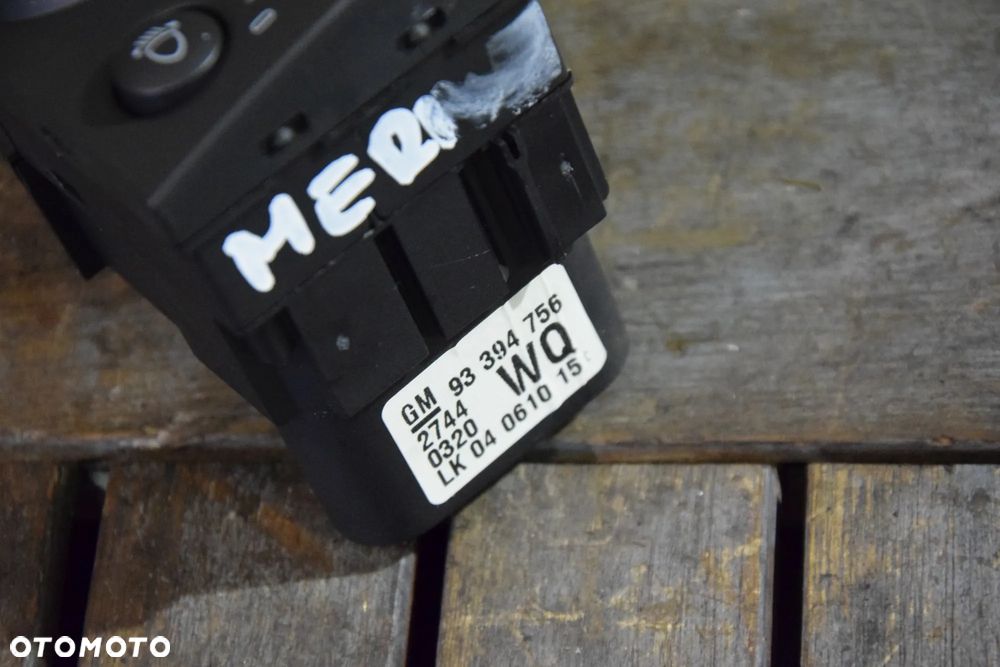Opel Meriva A Włącznik świateł bez halogenów 93394756 - 3