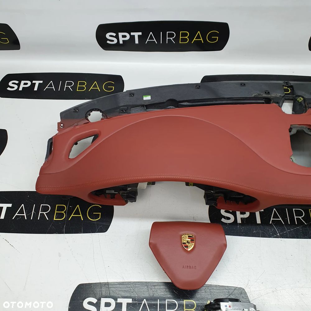 PORSCHE 997 DESKA ROZDZIELCZA KONSOLA KOKPIT PULPIT PODUSZKI AIRBAG AIR BAG PASY KIT SET - 2