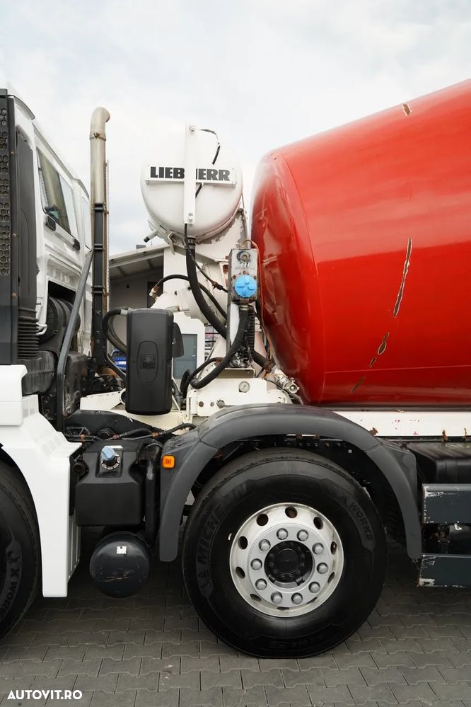 MAN TGS 32.400 / 8x4 / BETONIERĂ LIEBHERR / BETONIERĂ 9 M3 / JANTE DIN ALIAJ / EURO 5 - 16