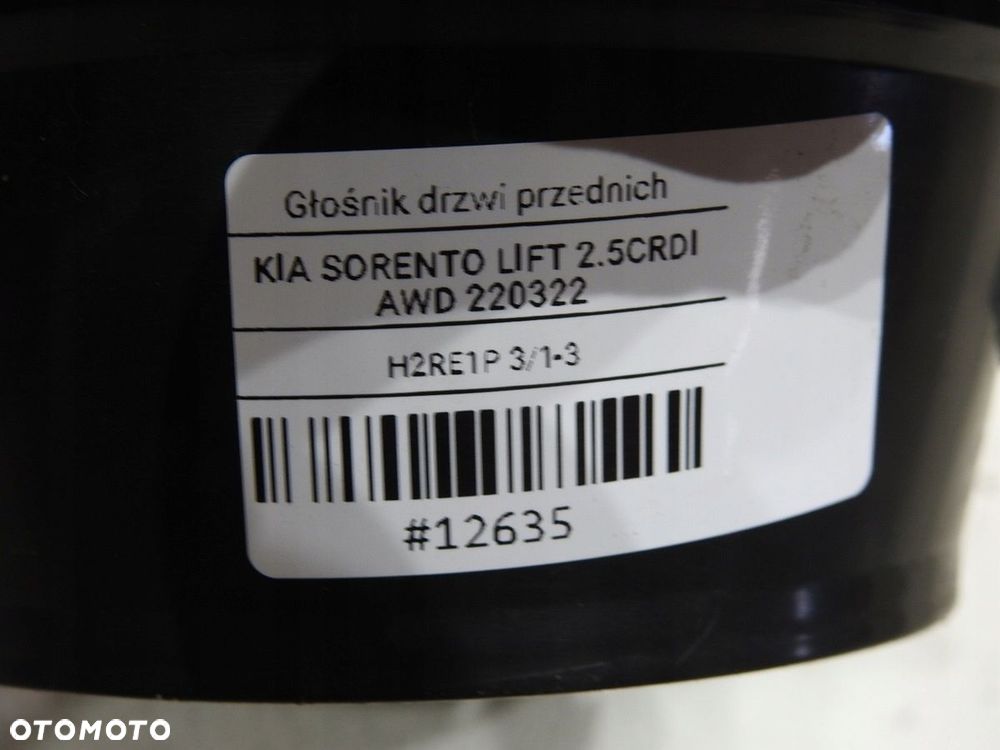 GŁOŚNIK GŁOŚNIKI PRZÓD KIA SORENTO I LIFT - 7