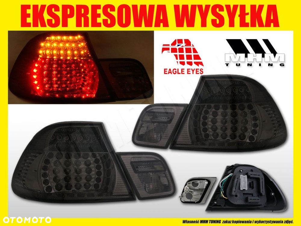 lampa tyl kpl led diody bmw 3 e46 lift 2003- coupe - 2