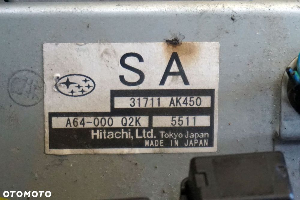 MODUŁ STEROWNIK SKRZYNI BIEGÓW LEGACY IV BP LIFT 2.5 16V 31711AK450 SUBARU 2006-2009 - 3