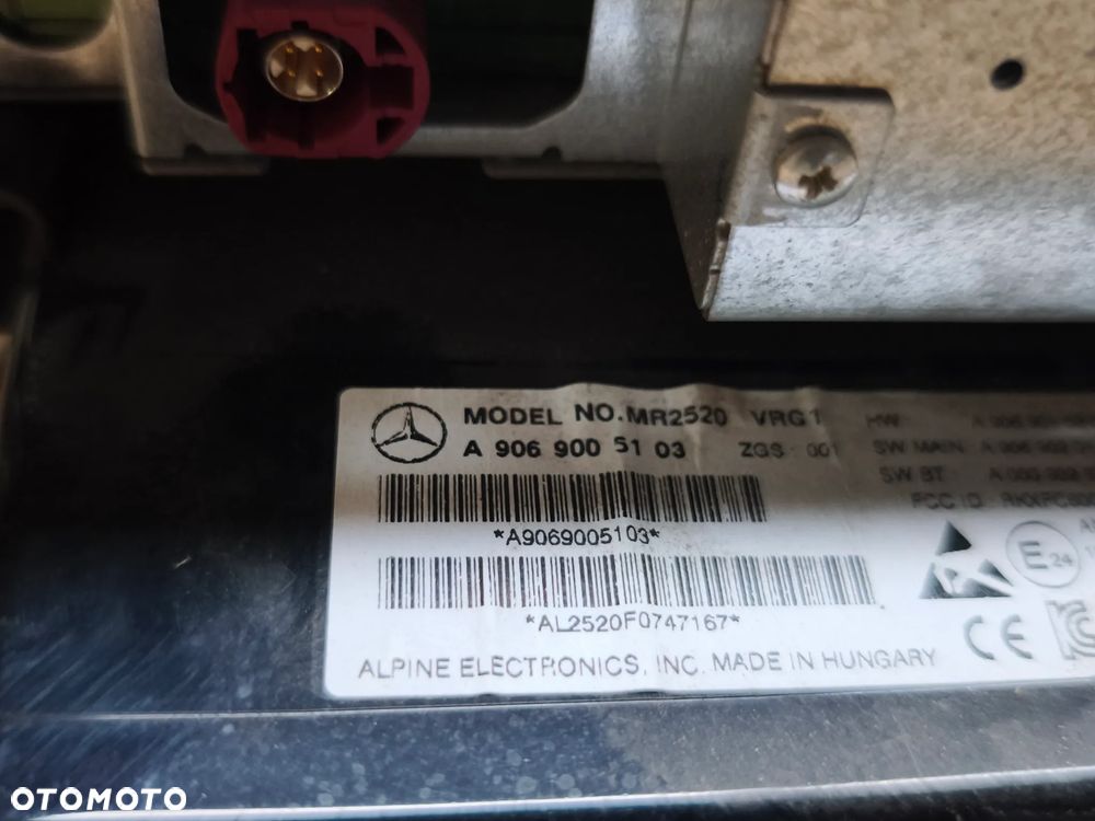 Radio Mercedes Sprinter w906 a9069005103 - 5