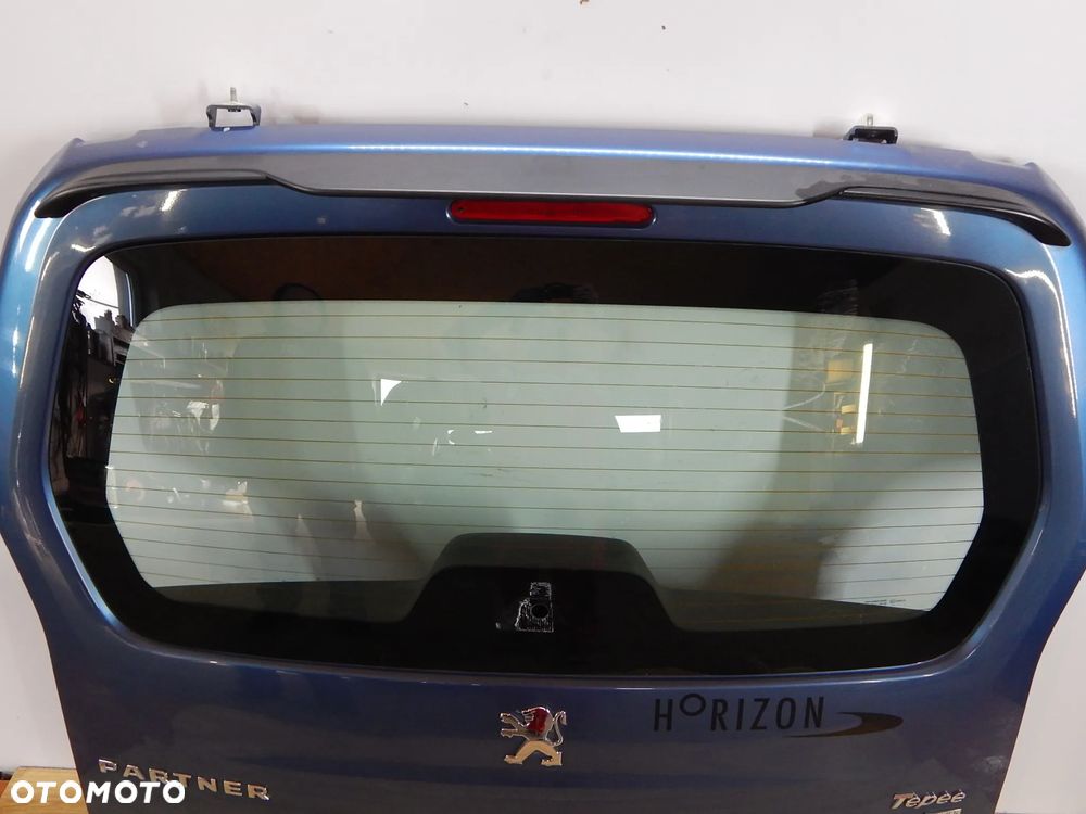 Klapa pokrywa bagażnika Citroen Berlingo II III Peugeot Partner 08-17 KGQC niebieska Łuków części - 2