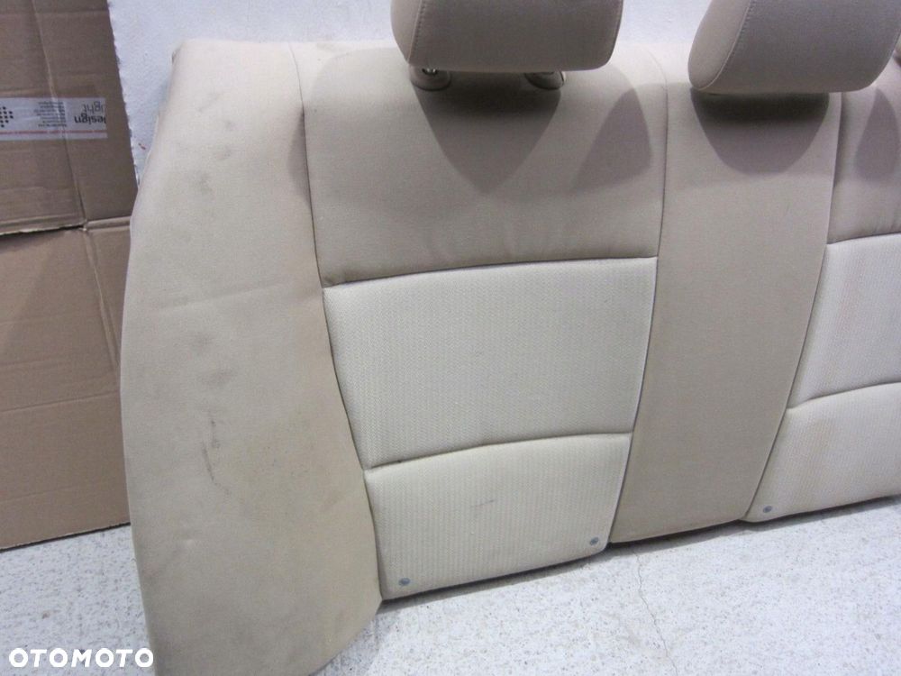 BMW 3 E90 2005-2010 OPARCIE KANAPY ZAGŁÓWKI BEŻ BEIGE MATERIAŁ - 4