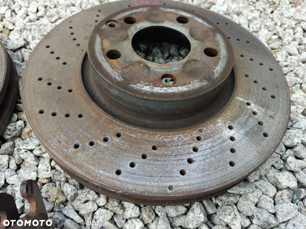 MERCEDES w212 W204 W207 TarczeHamulcowe Perforowane 322mm Przód Komplet z Klockami - 3
