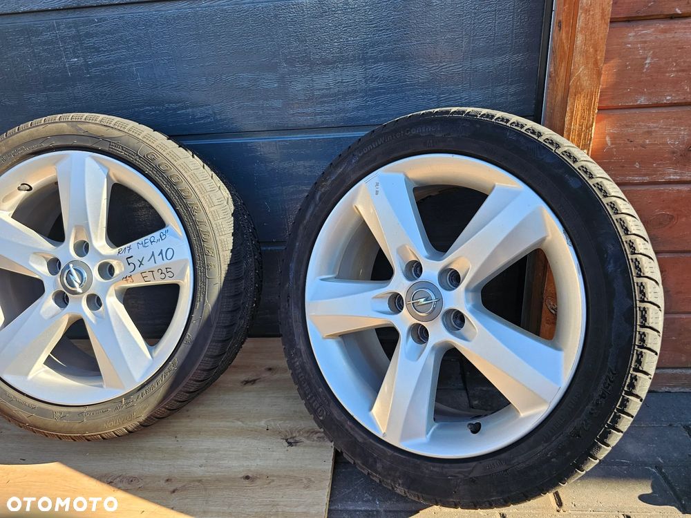 KOŁA FELGI ALUMINIOWE OPONY OPEL VECTRA C ASTRA H ZAFIRA B MERIVA B SIGNUM 17" 7J 5x110 ET35 225/45/17 - 8
