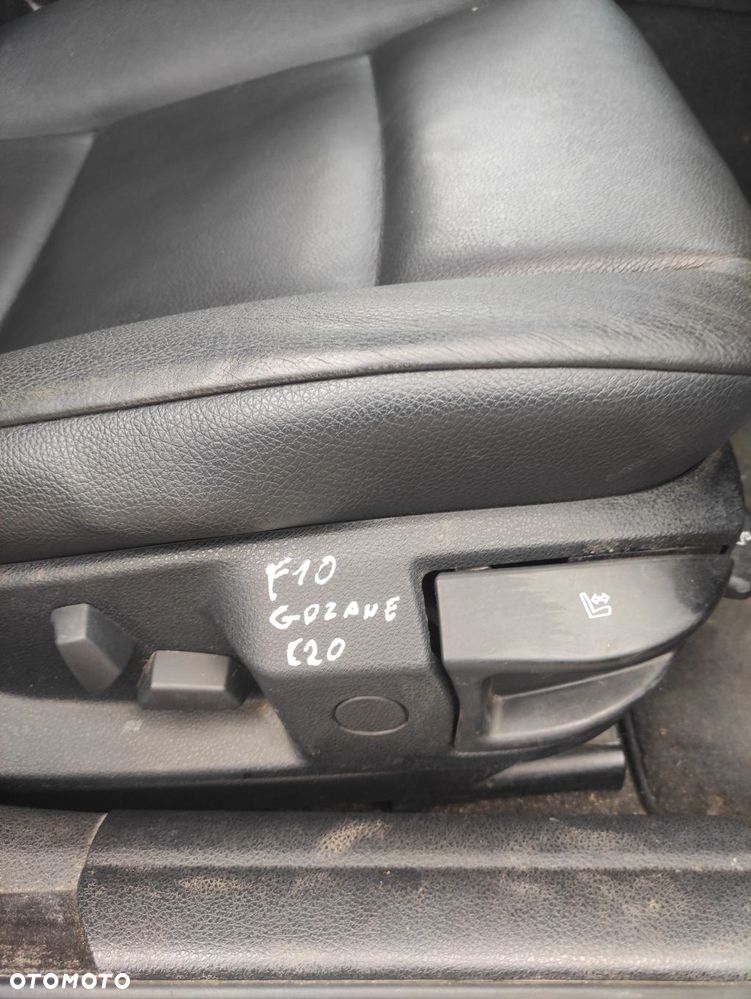 FOTEL PRAWY PRZÓD PRZEDNI BMW F10 CZARNA SKÓRA GRZANY C20 - 3