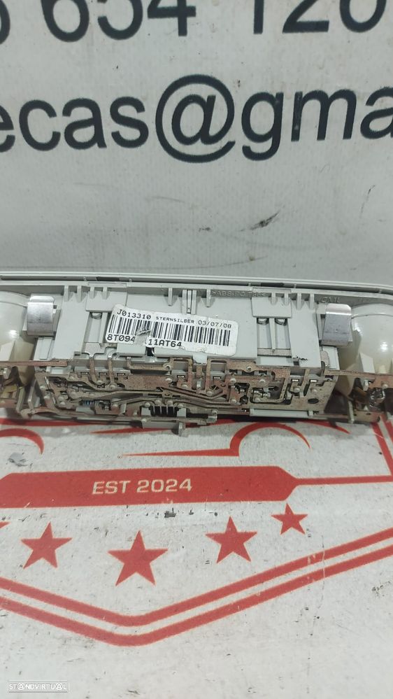 Plafonier Luz Luzes Interior Teto Tejadilho Leitura Frente Frontal Central Delphi Audi A4 B8 Original - 3