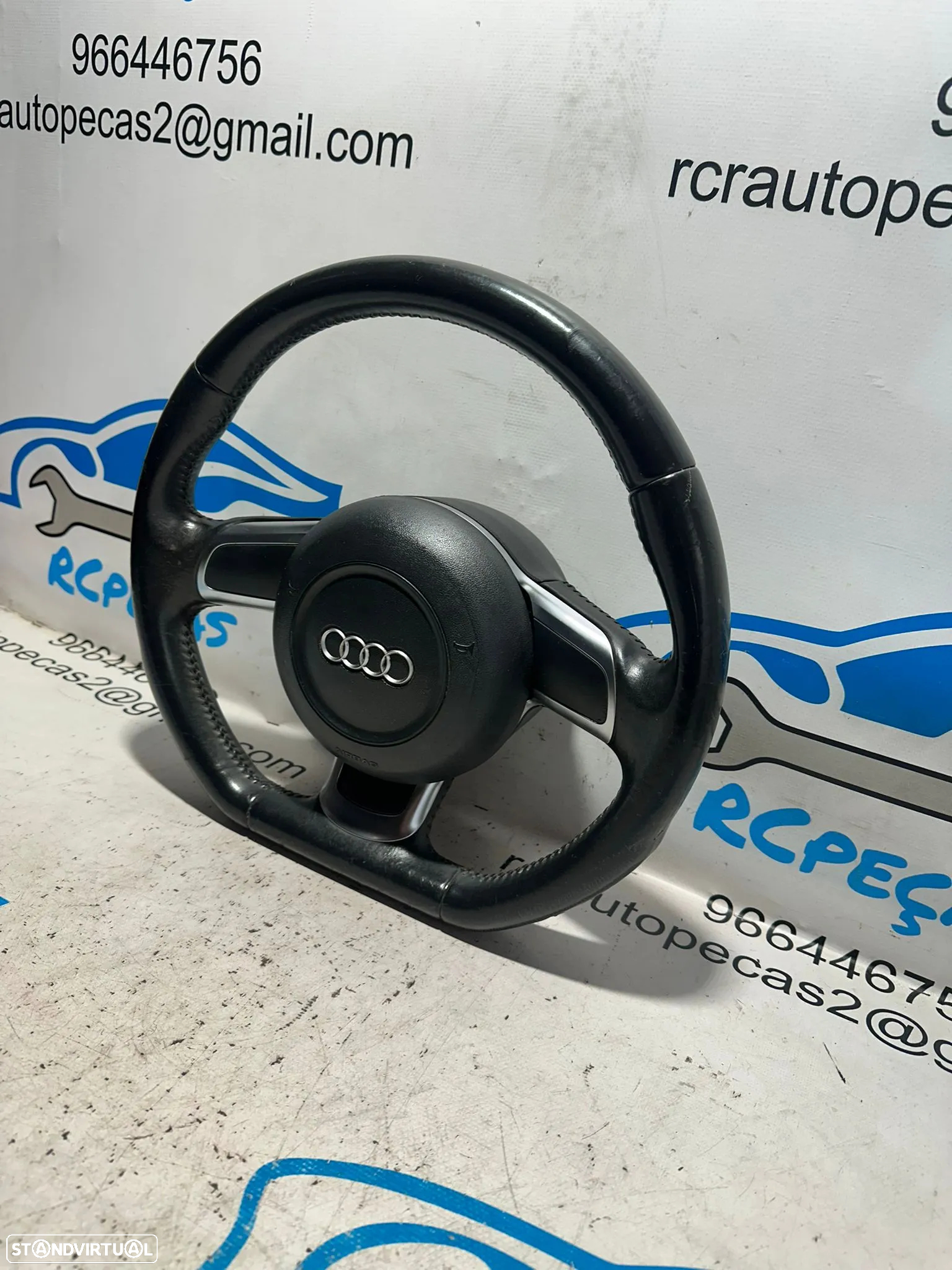 .Volante Pele Flat Bottom Audi TT 8J 2006 - 2014 - 4