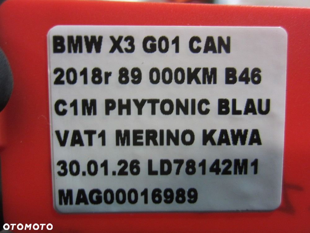 BMW X3 G01 B46 X4 G02 MOST TYLNY DYFER DYFERENCJAŁ 8643134 33108686219 3.38 - 9