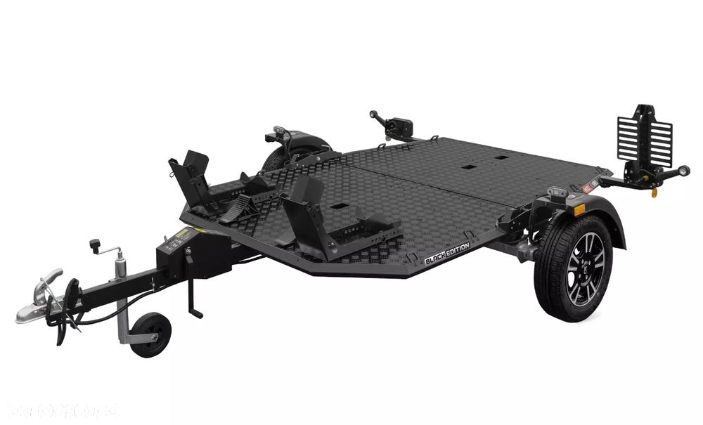 Lorries Przyczepa motocyklowa MT 2 BLACK EDITION na 2 motocykle składana uchylna 750kg - 3