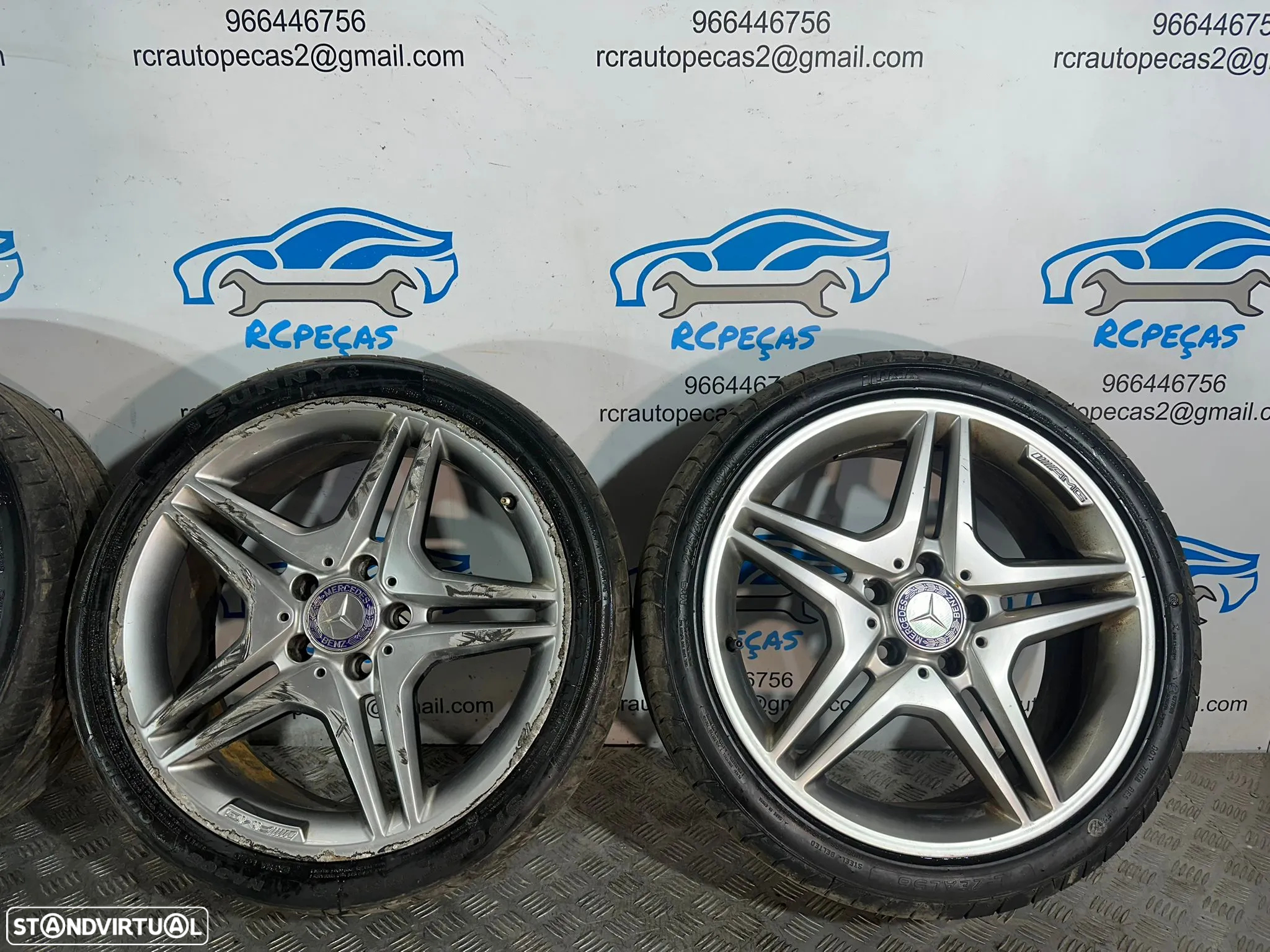 .Conjunto Jantes 18 Originais AMG Mercedes Benz 5x112 7.5J ET52 - 6