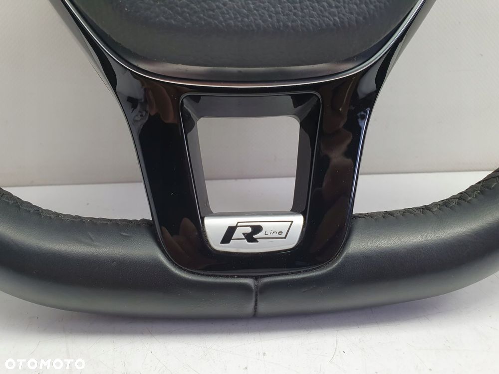 VW Golf VII R LINE KIEROWNICA SKÓRZANA ŁOPATKI Poduszka AirBag 5G0880201C - 9