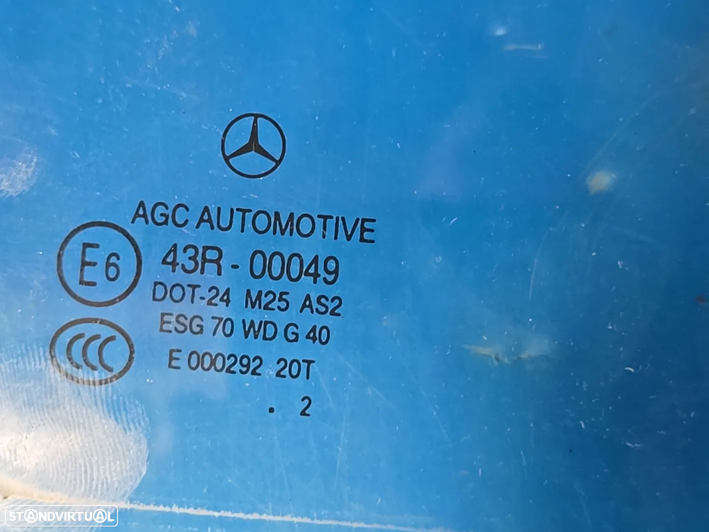 Vidro da porta traseira direita vidro laterais para mercedes w204 C class 2008- Carro - 4