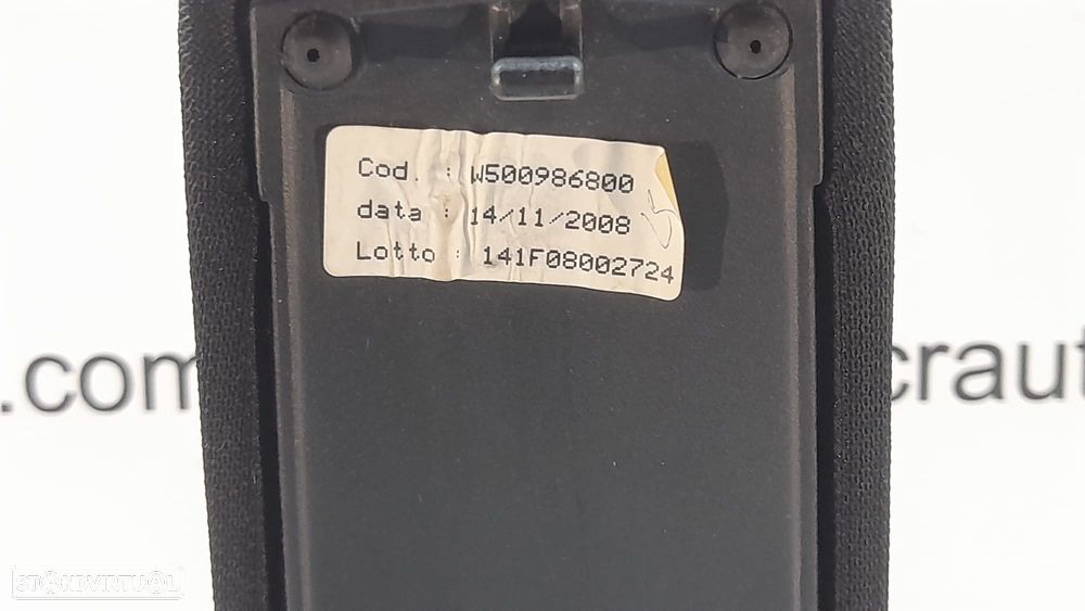 APOIO BRAÇO BRACO TECIDO CONSOLA CENTRAL TAMPA TAMPO ORIGINAL W500986800 141F08002724 ALFA ROMEO 147 937 1.9 JTDM 8V 120CV 937A3000 FIAT BRAVO II 2 MK2 198 - 7