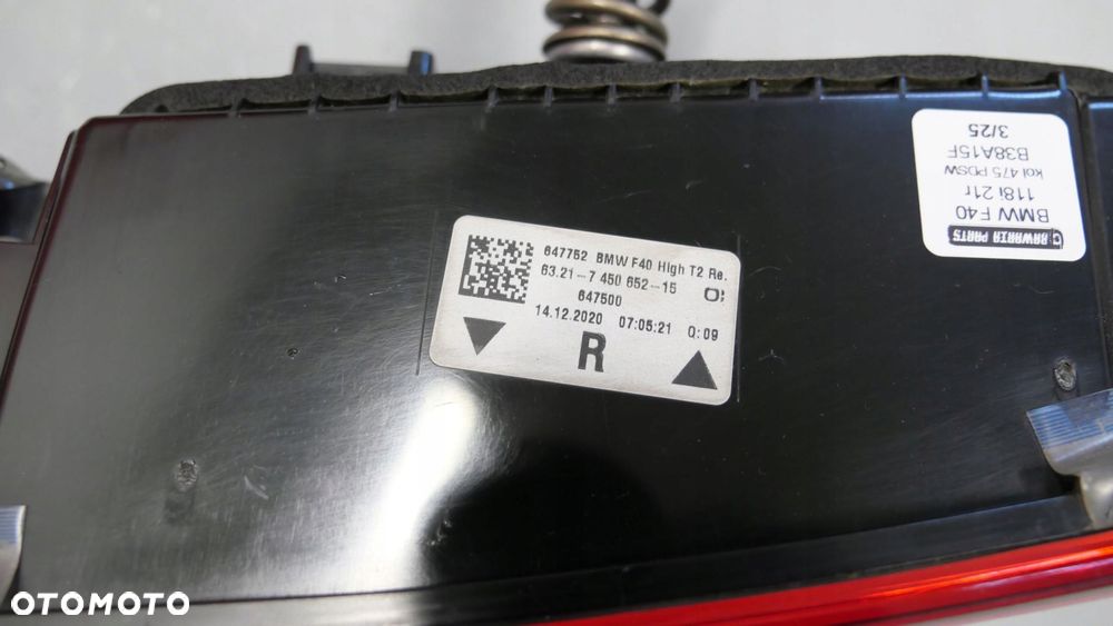 bmw f40 lampa prawy tył prawa tylna w błotnik w klapę 7450644 7450652 - 12