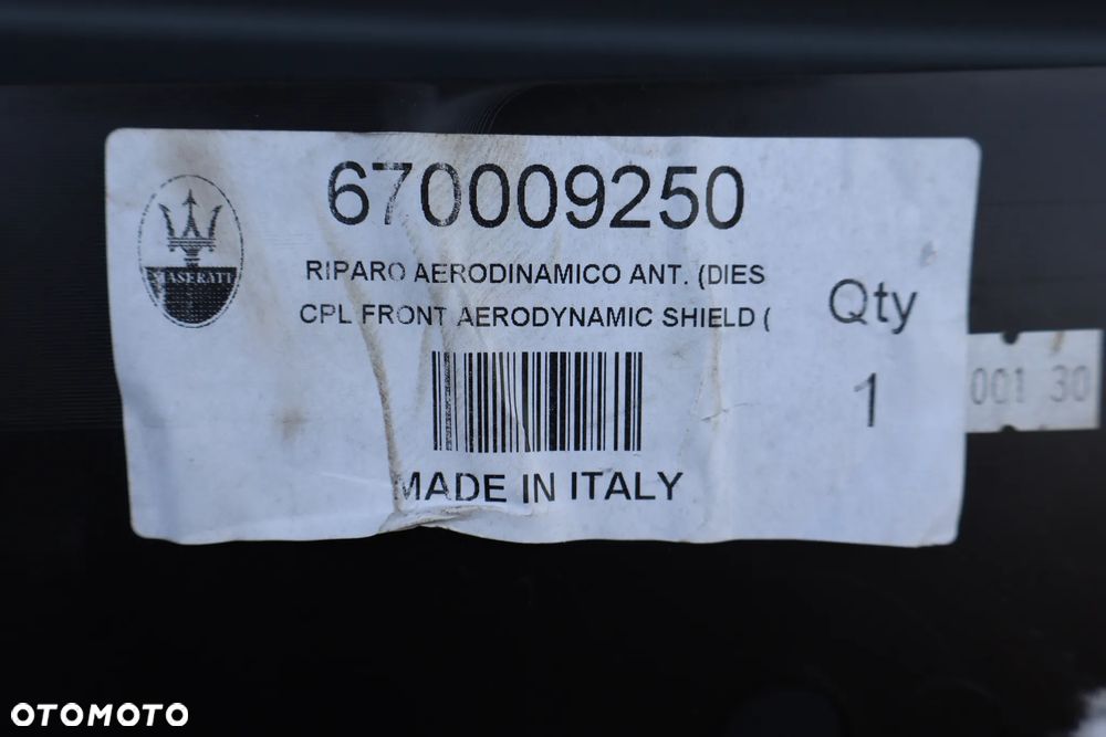 PŁYTA OSŁONA ZDERZAKA PRZEDNIA PRZÓD MASERATI GHIBLI 670001748 2013 - 9