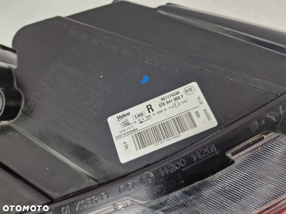 SEAT ATECA 576 PRAWA LAMPA PRZEDNIA PRZÓD FULL LED , NR 576941008F , NR AUKCJI LA404 - 7