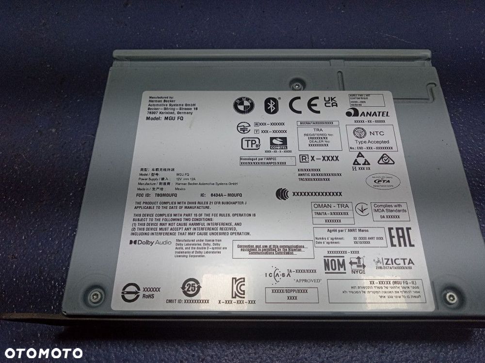 BMW X5 G05 RADIO NAWIGACJA HARMAN MGU 5A7D556 - 5