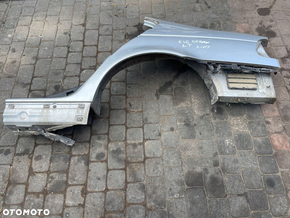 błotnik próg bmw e46 sedan lewy tył bdb stan titansilber - 1
