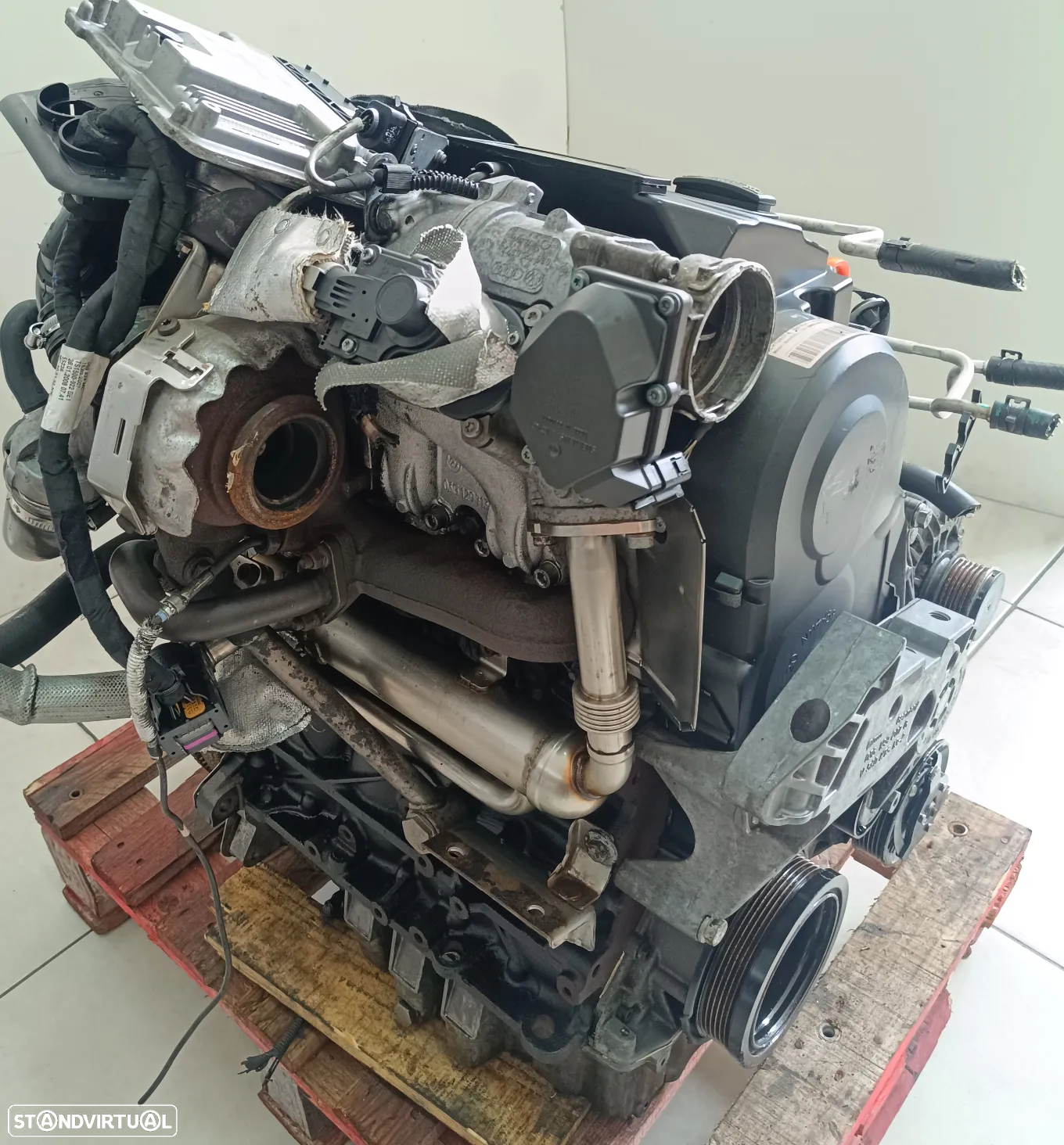 Motor VW Eos 2.0TDI 140cv BMM 8V ano 2008 - 9