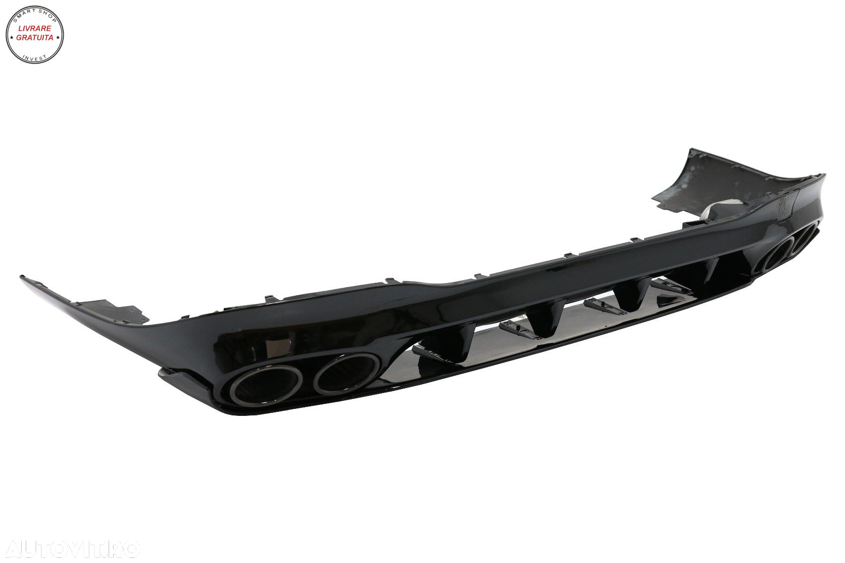 Difuzor Bara Spate cu Ornamente Evacuare Mercedes CLA X118 Shooting Brake C118 Cou- livrare gratuita - 4
