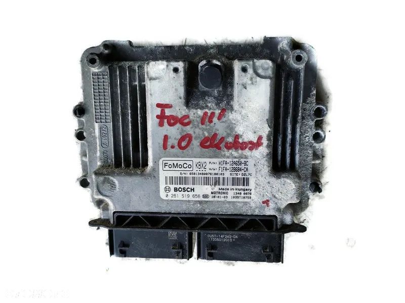 FORD FOCUS MK3 1.0ECO - STEROWNIK SILNIKA H1FA-12A650-BC , 0261S19656 - 1