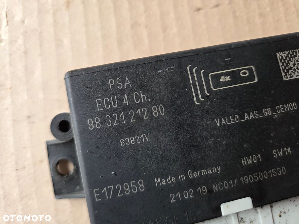 Moduł sterownik czujników parkowania PDC Citroen C4 Cactus LIFT - 3