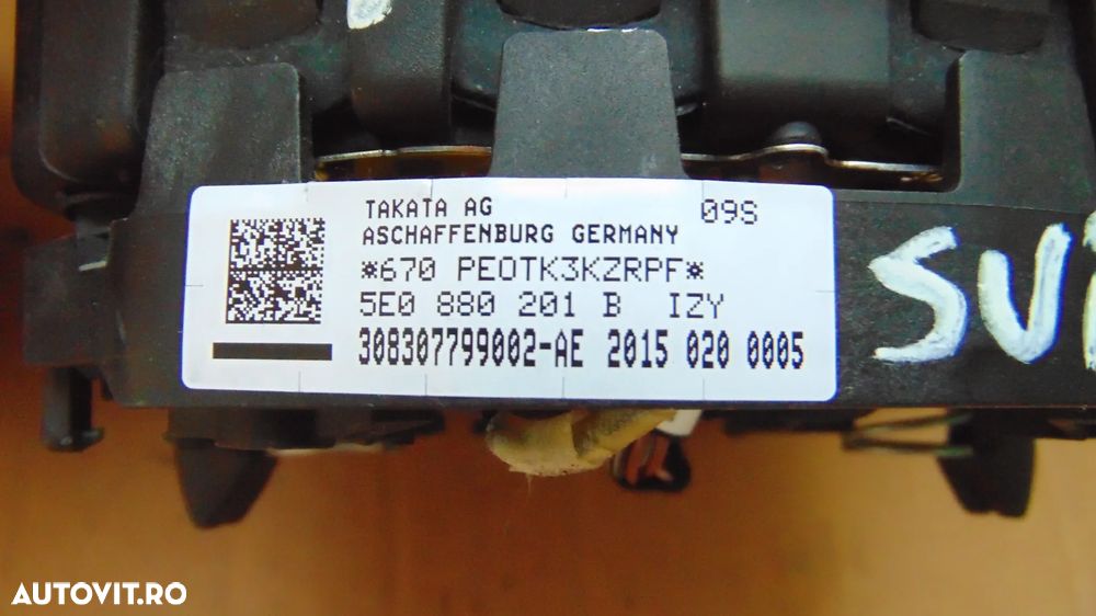 Airbag volan Skoda Fabia,Octavia,Rapid an 2013-2021 cod 5E0880201B - 4